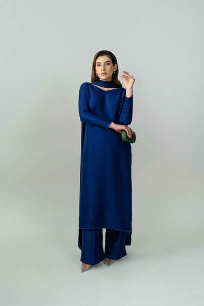 Noire elegant Pakistani silk outfit for modern women by Noura Studio