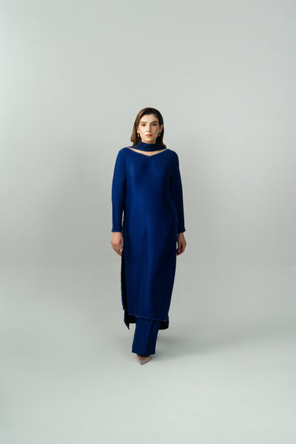Noire premium silk modest fashion ensemble for women by Noura Studio